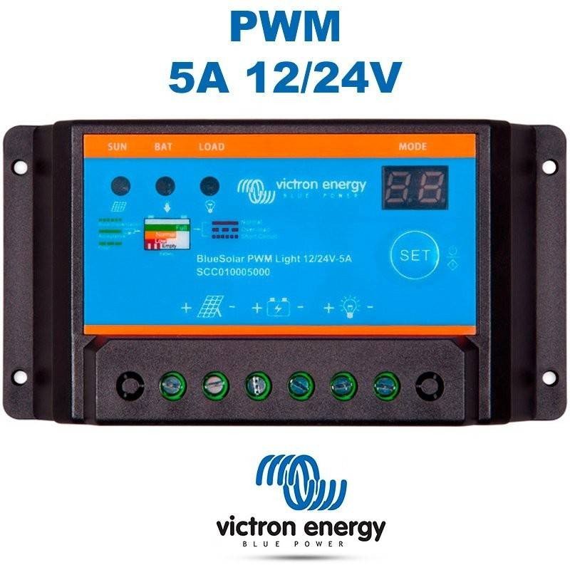 Regulador PWM 5A 12/24V | Victron BlueSolar Light