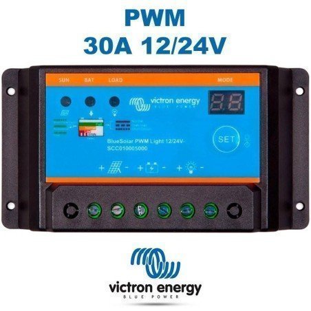 Regulador PWM 30A 12/24V | Victron BlueSolar Light