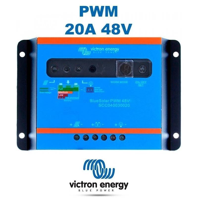 Regulador PWM 20A 48V Máx | Victron BlueSolar Light Regulador PWM 20A 48V Máx | Victron BlueSolar Light