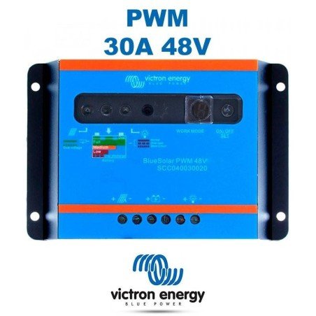 Regulador PWM 30A 48V Máx | Victron BlueSolar Light