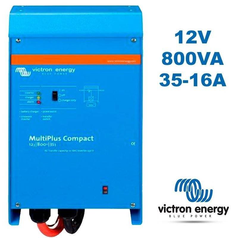 Inversor Cargador 12V 800W. Cargador de 35-16A | Victron Phoenix Multiplus PMP121800000