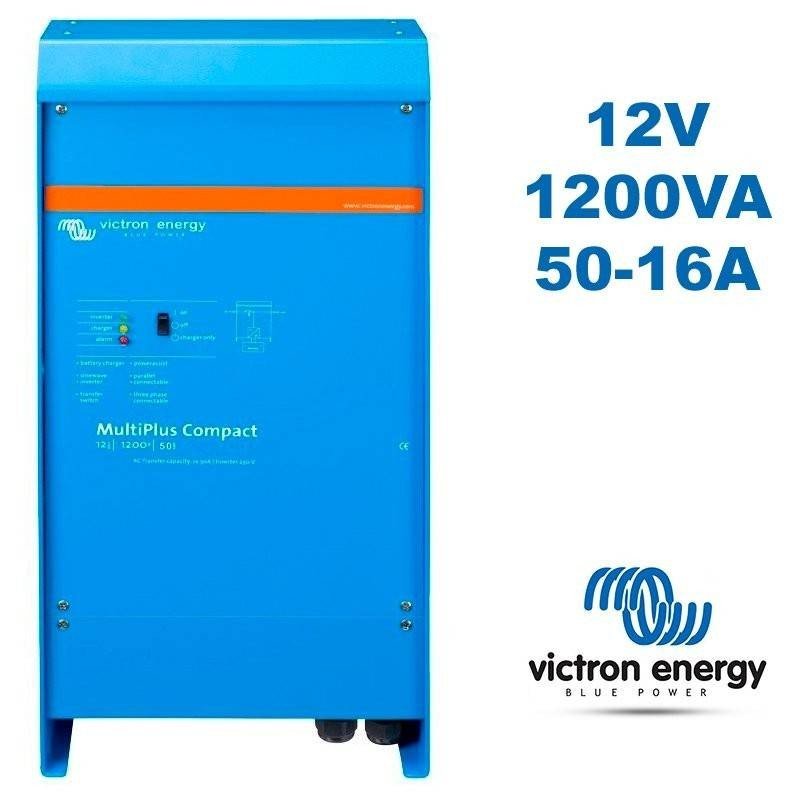 Inversor Cargador 12V 1200W. Cargador de 50-16A | Victron Phoenix Multiplus C CMP121220000