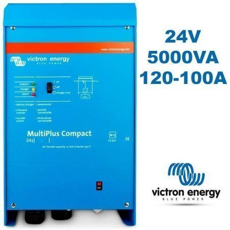 Inversor Cargador 24V 5000W. Cargador de 120-100A | Victron Phoenix Multiplus PMP245021010