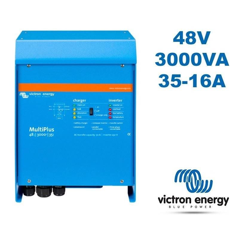 Inversor Cargador 48V 3000W. Cargador de 35-16A | Victron Phoenix Multiplus PMP483020001