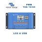 Regulador PWM 10A 12/24V | Victron BlueSolar Light LCD & USB