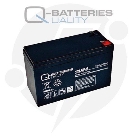 Q-Batteries 12LCP-9 | Batería cíclica AGM 9Ah C20 12V