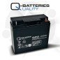 Q-Batteries 12LCP-23 | Batería cíclica AGM 23Ah C20 12V