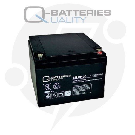 Q-Batteries 12LCP-30 | Batería cíclica AGM 30Ah C20 12V