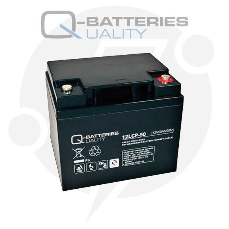 Q-Batteries 12LCP-50 | Batería cíclica AGM 50Ah C20 12V