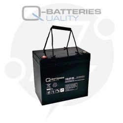 Q-Batteries 12LCP-56 | Batería cíclica AGM 56Ah C20 12V