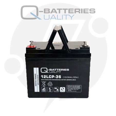 Q-Batteries 12LCP-36 | Batería cíclica AGM 36Ah C20 12V