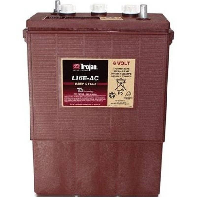 Trojan L16E-AC | Batería 6V 370Ah Plomo abierto Trojan L16E-AC | Batería 6V 370Ah Plomo abierto