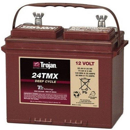 Trojan 24TMX | Batería 12V 85Ah Plomo abierto