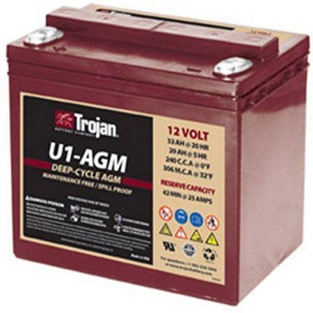 Trojan U1 AGM | Batería 12V 33Ah AGM