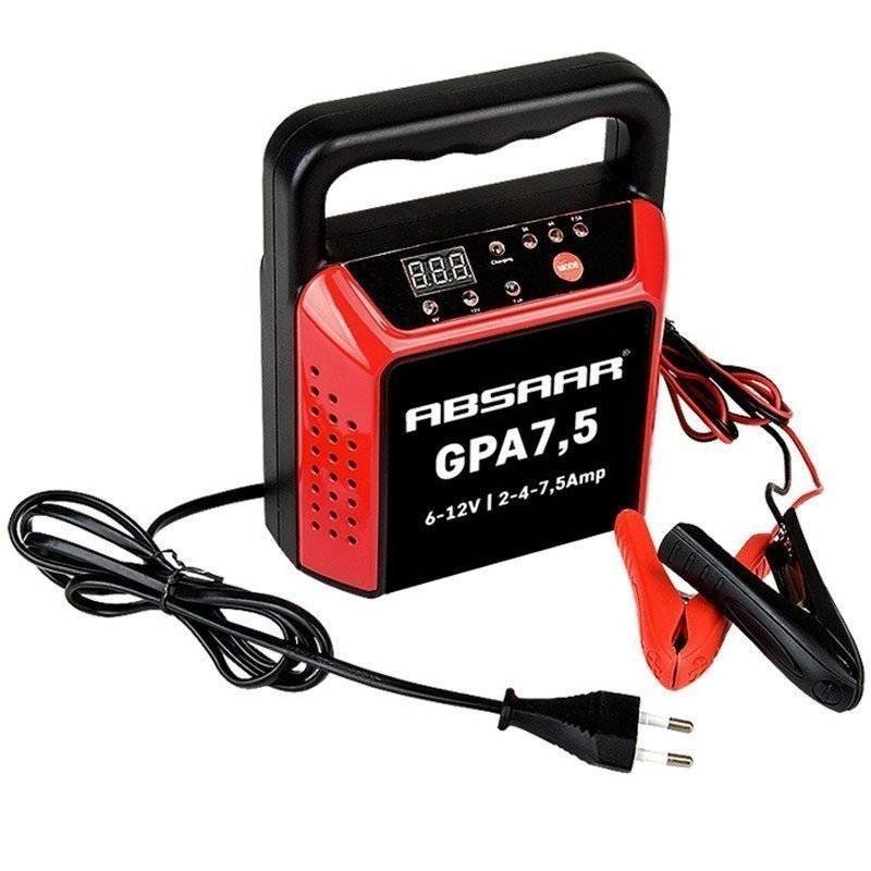 ABSAAR GPA 7,5 | Cargador de baterías 6/12V 7,5A