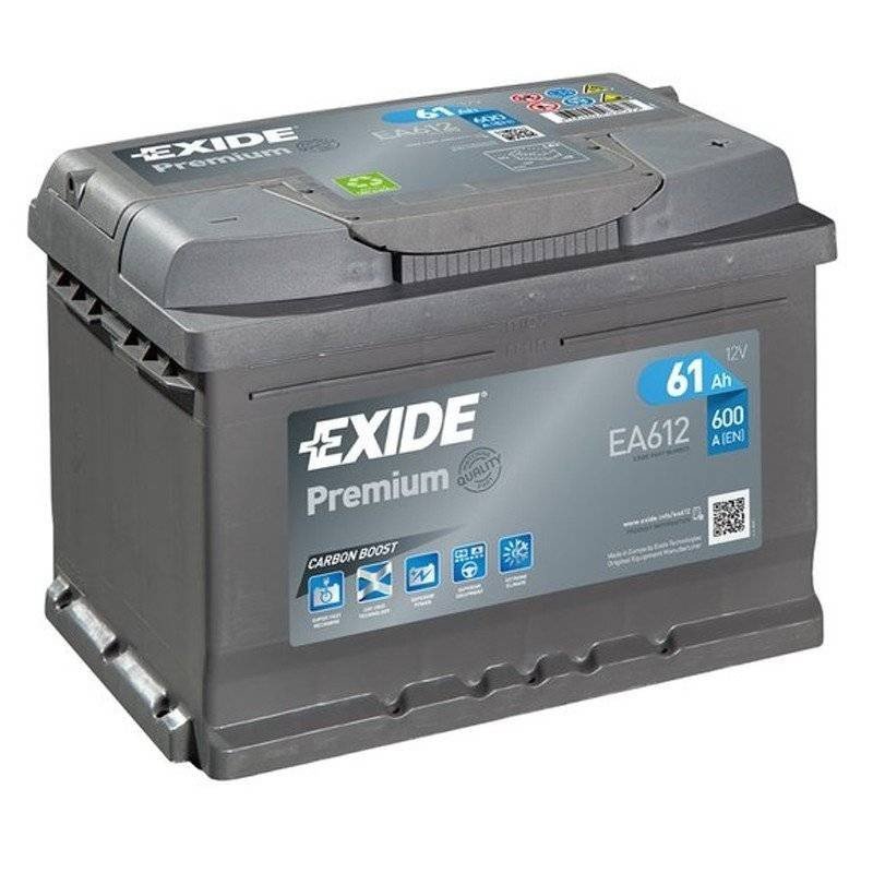 Exide EA612 | Batería 61Ah 600A Premium