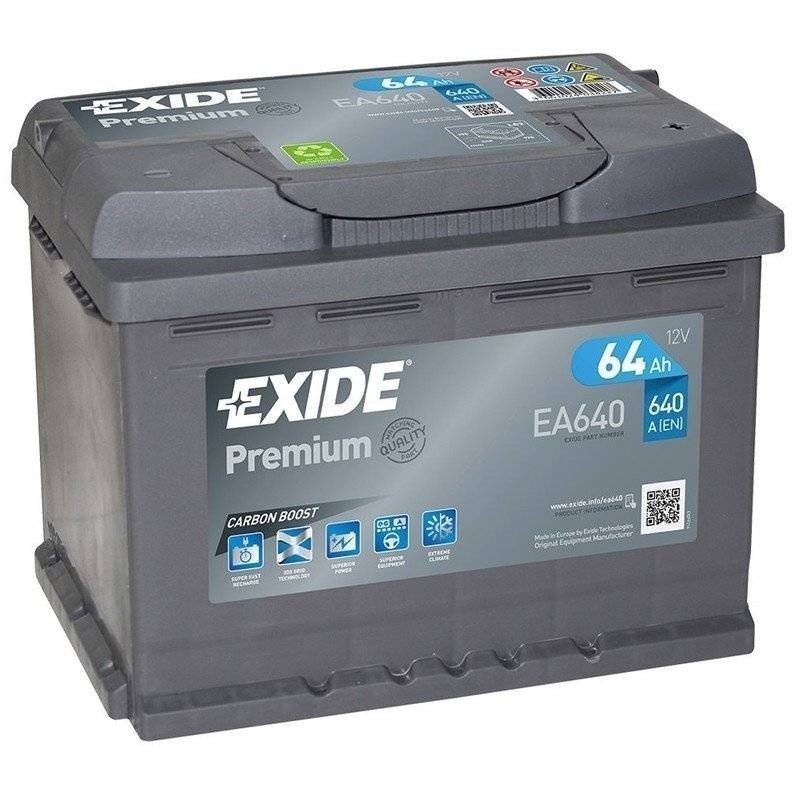 Exide EA640 | Batería 64Ah 640A Premium