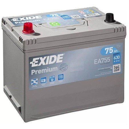 Exide EA755 | Batería 75Ah 630A Premium