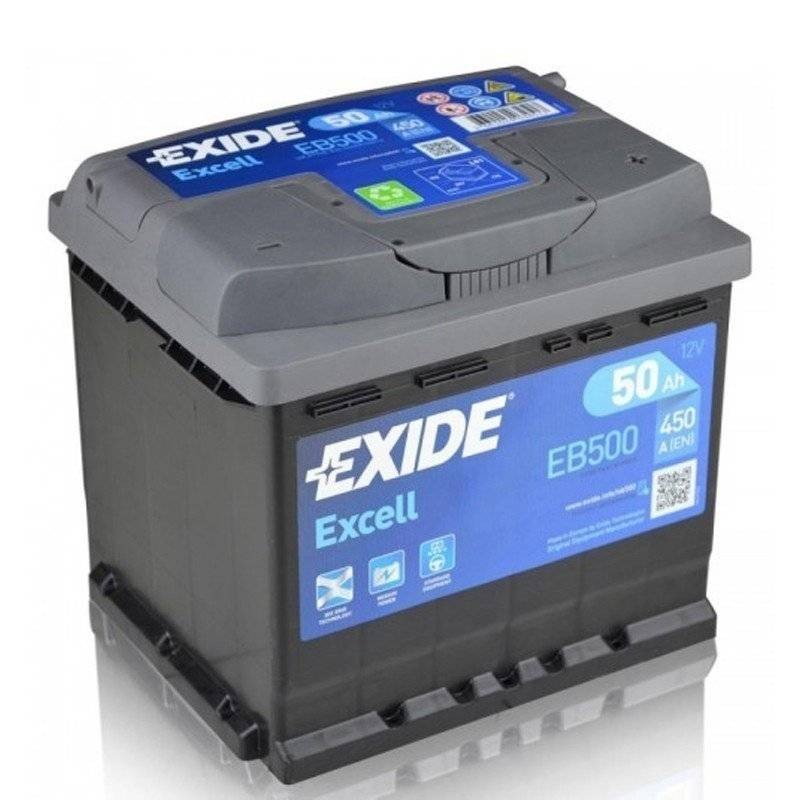 Exide EB500 | Batería 50Ah 450A Excell