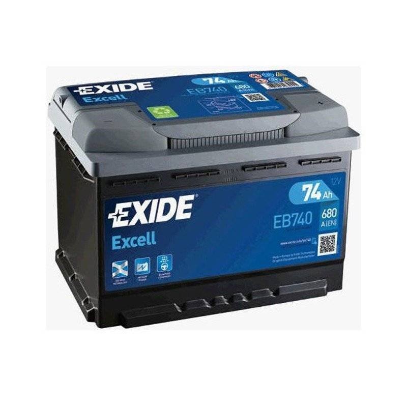 ▷ EXIDE EB740 Batería 74Ah