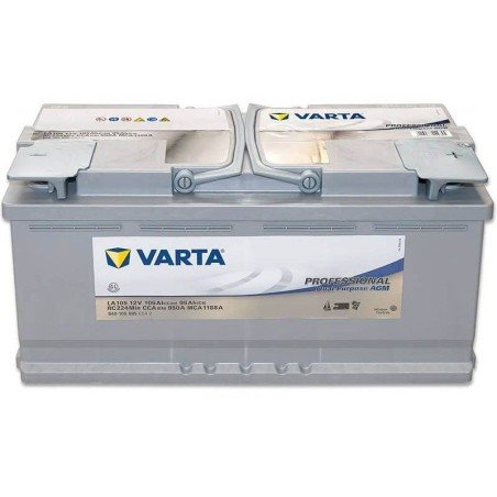 Varta LA105 | Batería 12V 105Ah Dual AGM Purpose