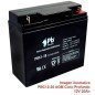 Batería 12V 20Ah AGM Ciclo Profundo | Premium Battery PBC12-20