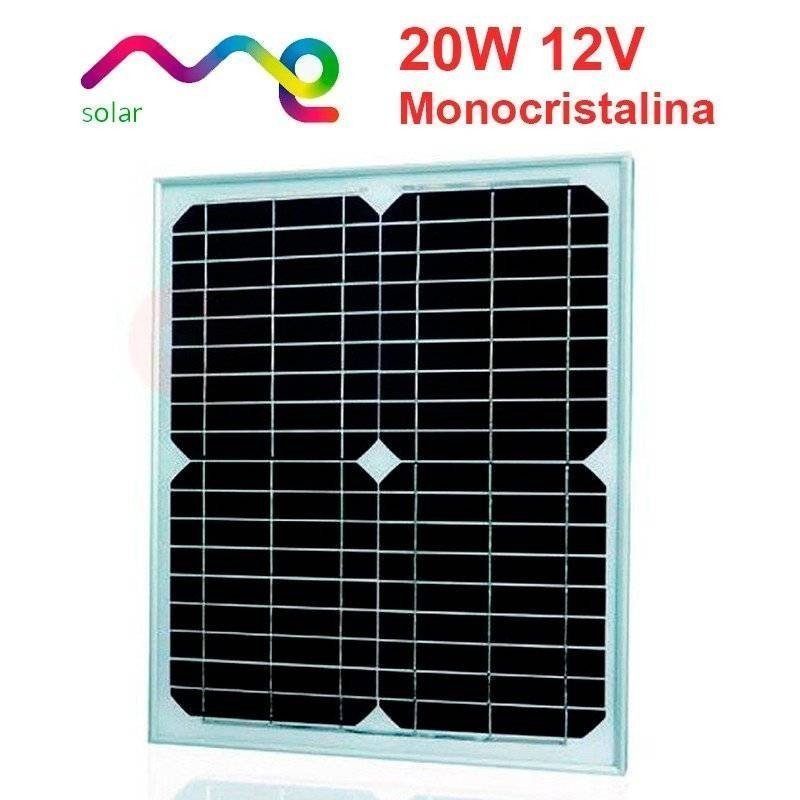 Panel solar 20W Monocristalino 12V | ME Solar (345x470x25)