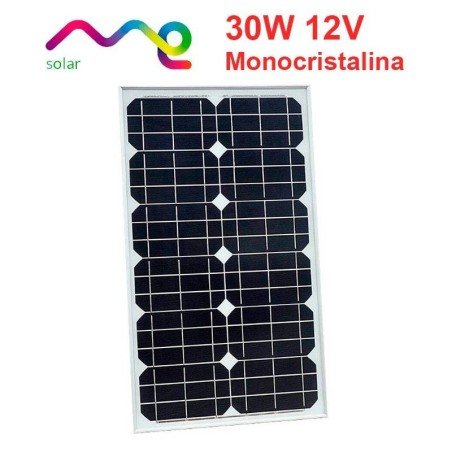 Panel solar 30W Monocristalino 12V | ME Solar (345x605x25)