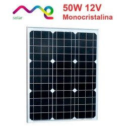 Panel solar 50W Monocristalino 12V | ME Solar (505x650x25)