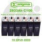 16 OPzS 2000 | Batería estacionaria 2V 2933Ah (C100) Sigma