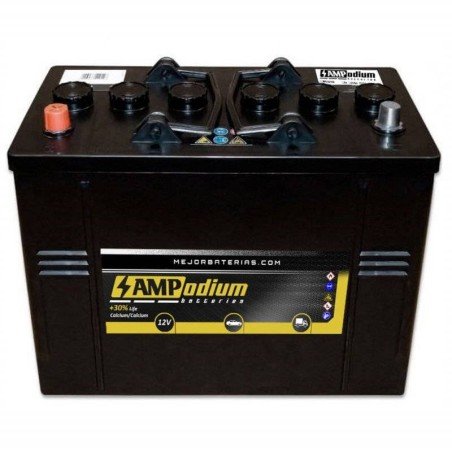 Batería camión 125 amperios 760A Positivo izquierda | AMPodium AMPC125I