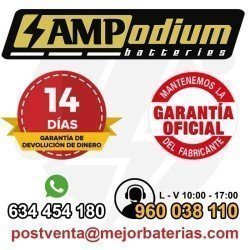 Batería Start Stop 60Ah AGM | AMPodium AMP60D-AGM 680A Positivo derecha