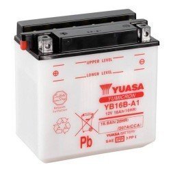 Yuasa YB16B-A1 | Batería moto 12V 16Ah Positivo izquierda (Pack ácido incluido)