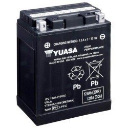 Yuasa YTX14AH-BS | Batería moto 12V 12Ah Positivo izquierda (Pack ácido incluido)