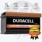 Duracell DE92AGM | Batería 92Ah 850A Extreme AGM