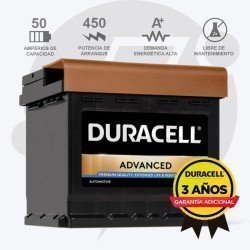 Duracell DA50 | Batería 50Ah 450A Advanced