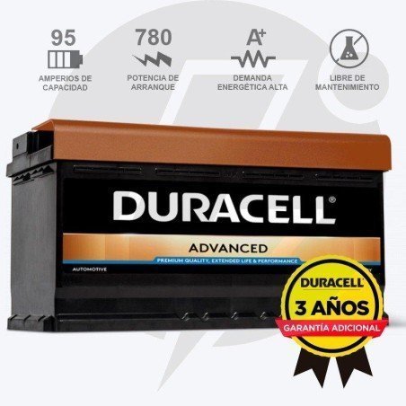 Duracell DA95H | Batería 95Ah 780A Advanced