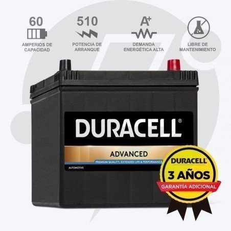 Duracell DA60 | Batería 60Ah 510A Advanced