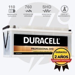 Duracell DP110SHD | Batería 110Ah 760A Professional SHD