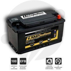 Batería coche 100Ah 900A EFB Positivo derecha | AMPodium Batteries StartStop