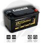 Batería coche 100Ah 900A EFB Positivo derecha | AMPodium Batteries StartStop