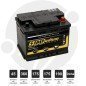 Batería coche 45Ah 360A Positivo derecha | 175x175x190 AMPodium Batteries