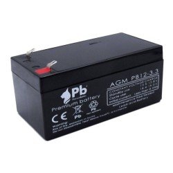 Batería 12V 3.3Ah AGM| Premium Battery PB12-3.3