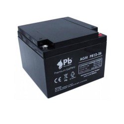 Batería 12V 26Ah AGM| Premium Battery PB12-26