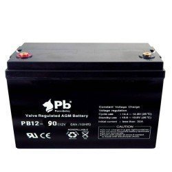 Batería 12V 90Ah AGM| Premium Battery PB12-90