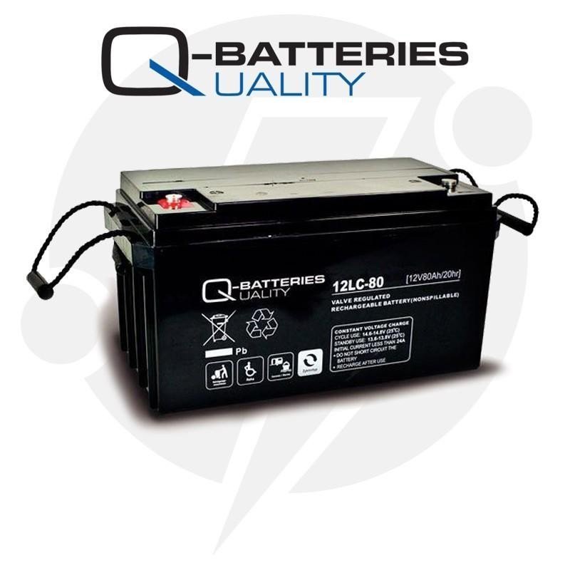 Q-Batteries 12LC-80 | Batería cíclica AGM 80Ah C20 12V