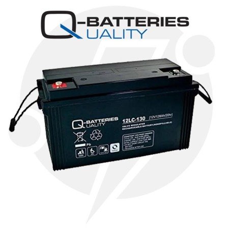 Q-Batteries 12LC-130 | Batería cíclica AGM 128Ah C20 12V