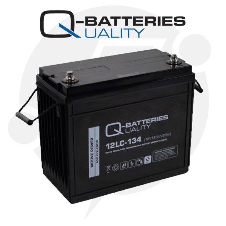 Q-Batteries 12LC-134 | Batería cíclica AGM 143Ah C20 12V