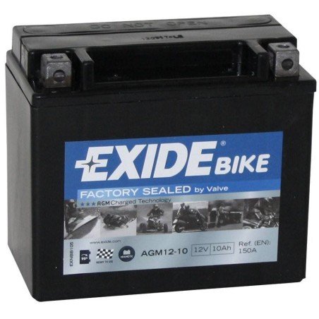 Exide AGM 12-10 | Batería Moto 12V 10Ah