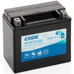Exide AGM 12-12 | Batería Moto 12V 12Ah